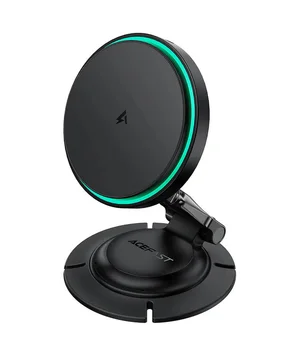 Автодержатель с БЗУ Acefast D65 Magnetic Wireless Charging 15W Black