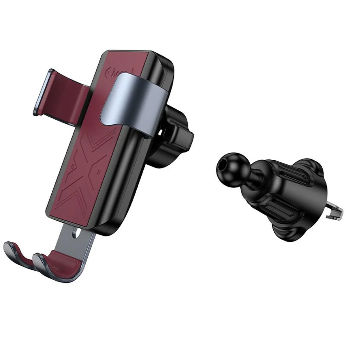 Автодержатель Hoco H70 Gamble gravity (air outlet) Black / Red