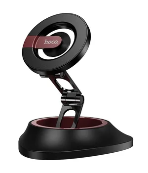Автодержатель Hoco H90 Tower magnetic (dashboard) Black / Red