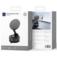 Автодержатель WIWU Wi-CH057 Holdex Magnetic Car Holder with Vacuum Mount Black