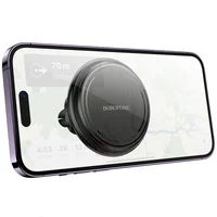 Автоутримувач Borofone BH135 Parker ring magnetic (air outlet) Black