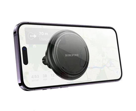 Автодержатель Borofone BH135 Parker ring magnetic (air outlet) Black