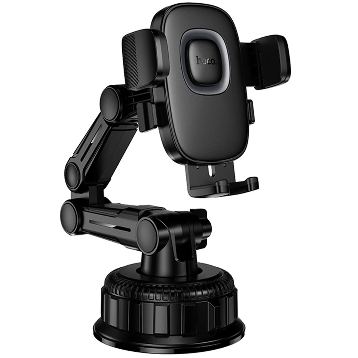 Автодержатель Hoco H89 Crown (center console) Black / Metal gray