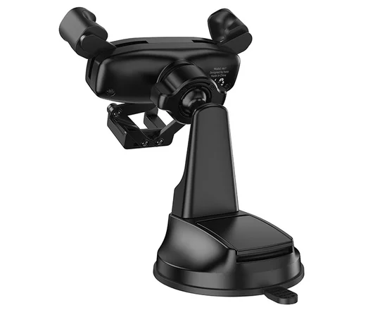 Автодержатель Hoco H67 Gamble gravity linkage (center console) Black