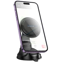 Автоутримувач Borofone BH136 Parker ring magnetic (center console) Black