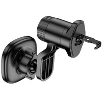 Автодержатель Hoco H74 Crown ring magnetic (air outlet) Black / Metal gray