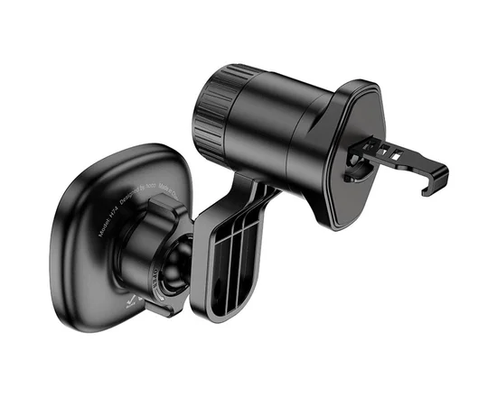 Автодержатель Hoco H74 Crown ring magnetic (air outlet) Black / Metal gray