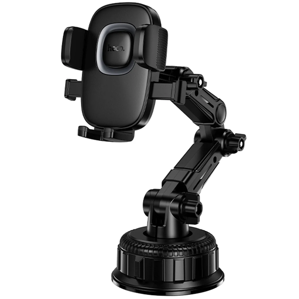 Автодержатель Hoco H89 Crown (center console) Black / Metal gray