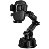 Автоутримувач Hoco H89 Crown (center console) Black / Metal gray