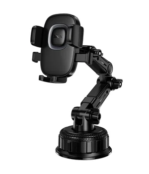 Автодержатель Hoco H89 Crown (center console) Black / Metal gray
