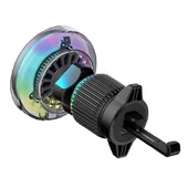 Автодержатель с БЗУ WIWU CH-324 Aurora Qi2 15W Black