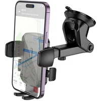 Автотримач Hoco H65 Gamble one-button (center console) Black