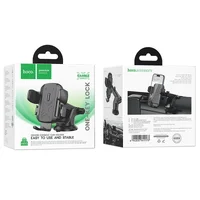 Автотримач Hoco H65 Gamble one-button (center console) Black