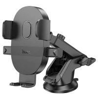 Автодержатель Hoco H19 Mighty one-button (center console) Black