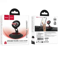 Автоутримувач Hoco H90 Tower magnetic (dashboard) Black / Red
