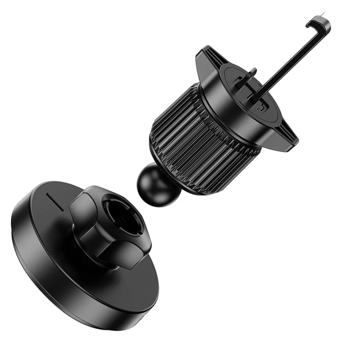 Автодержатель с БЗУ WIWU CH-325 Warriors Qi2 15W Black