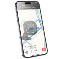 Автодержатель Hoco H73 Crown magnetic (center console) Black / Metal gray