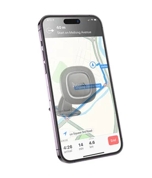 Автоутримувач Hoco H73 Crown magnetic (center console) Black / Metal grey