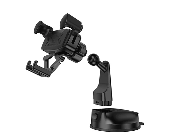 Автодержатель Hoco H67 Gamble gravity linkage (center console) Black