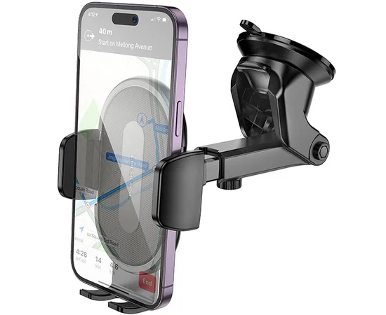 Автодержатель Borofone BH134 Rio push-type (center console) Black