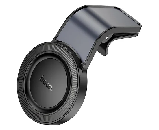 Автодержатель Hoco H59 Show ring magnetic (L air outlet) Black / Metal gray