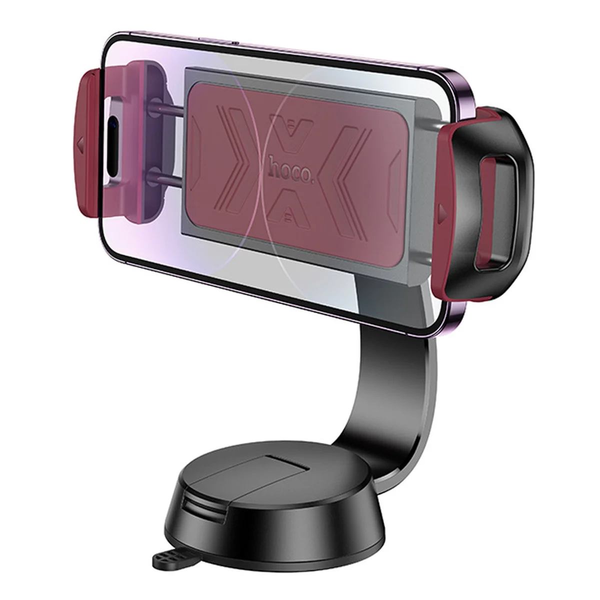 Автодержатель Hoco H68 Gamble tablet (center console) Black / Red