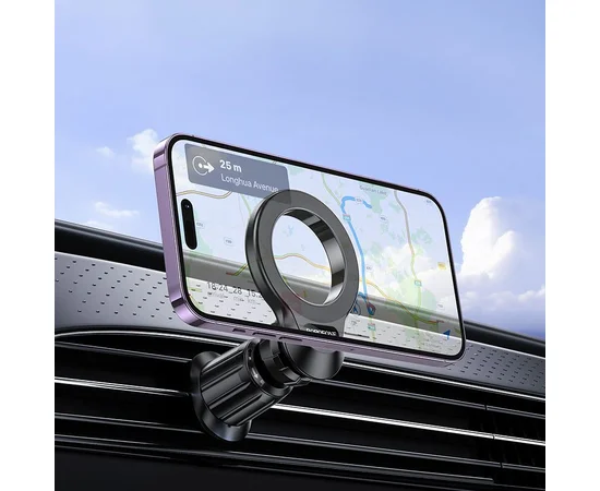 Автодержатель Borofone BH104 Path ring magnetic (air outlet) Black