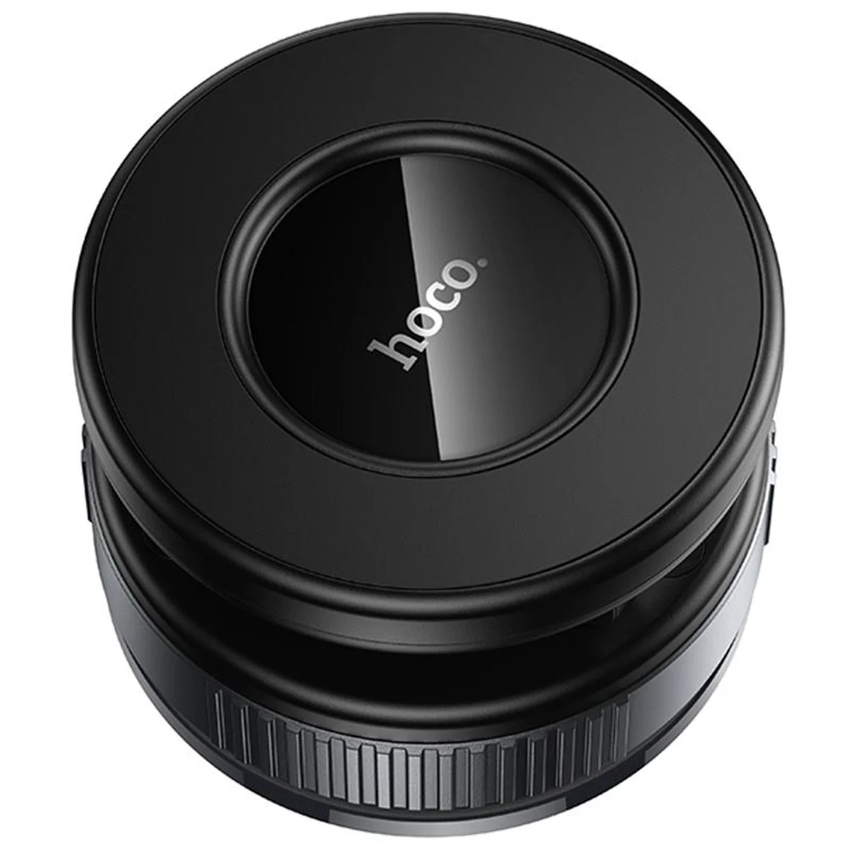 Автотримач Hoco H86 Dragon manual suction cup magnetic (universal) Black / Metal gray