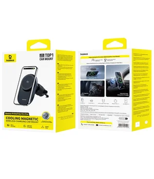 Автодержатель с БЗУ Baseus PrimeTrip VC2 Pro Qi2.2 (C0013N) Cosmic Black