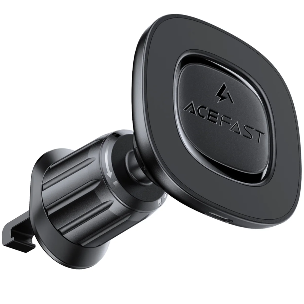 Автодержатель с БЗУ Acefast D46 QI2 Magnetic Charging 15W (air outlet) Black