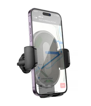 Автоутримувач Borofone BH133 Rio push-type (air outlet) Black