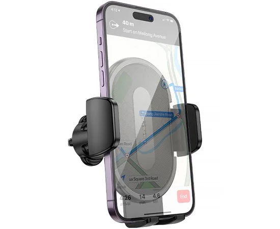 Автодержатель Borofone BH133 Rio push-type (air outlet) Black