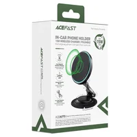 Автодержатель с БЗУ Acefast D65 Magnetic Wireless Charging 15W Black