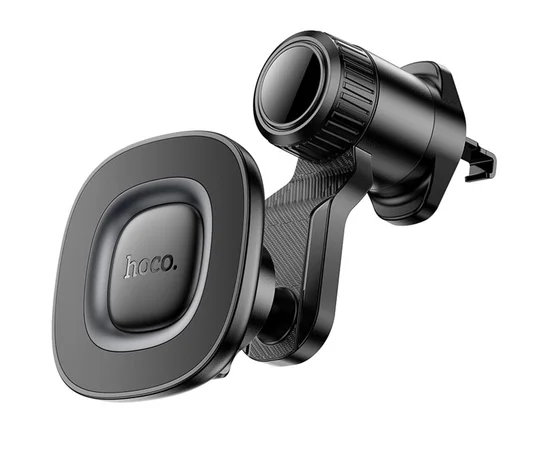 Автодержатель Hoco H74 Crown ring magnetic (air outlet) Black / Metal gray