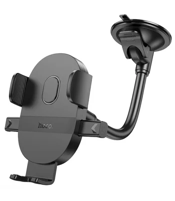 Автодержатель Hoco H20 Mighty one-button (windshield) Black Автодержатель Hoco H20 Mighty one-button (windshield) Black