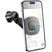 Автодержатель Hoco H74 Crown ring magnetic (air outlet) Black / Metal gray