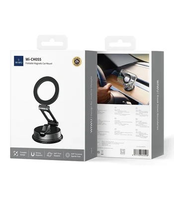 Автоутримувач WIWU Wi-CH-055 Foldable Magnetic Black