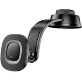 Автодержатель с БЗУ Hoco HW31 Crown Magnetic Wireless Charging 15W Black / Metal gray