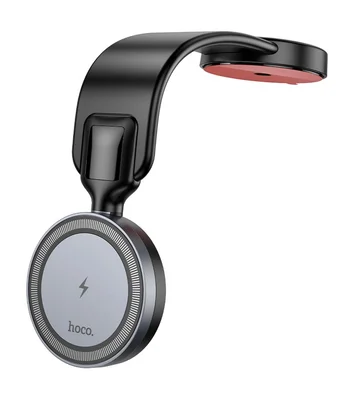 Автотримач із БЗУ Hoco HW29 Magnetic Wireless Charging 15W Black