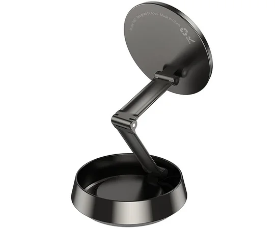 Автоутримувач Hoco H83 Metal ring magnetic (center console) Metal grey