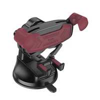 Автотримач Hoco H67 Gamble gravity linkage (center console) Black / Red