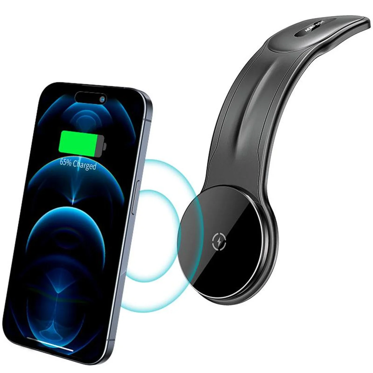 Автодержатель с БЗУ Acefast D21 Magnetic Wireless Charging 15W Black