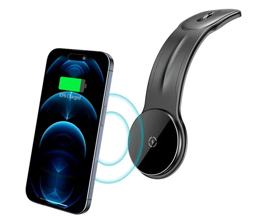 Автодержатель с БЗУ Acefast D21 Magnetic Wireless Charging 15W Black