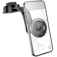 Автодержатель Borofone BH123 Profit magnetic (center console) Black / Metal gray