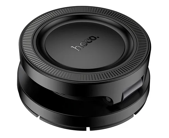 Автодержатель Hoco H61 Show folding ring magnetic (dashboard) Black / Metal gray