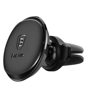 Автодержатель магнитный Baseus Magnetic Air Vent OS with cable clip (C40141201113-00) Black