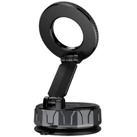 Автодержатель Borofone BH140 Gloria Vacuum Suction Magnetic (center console) Black / Metal gray