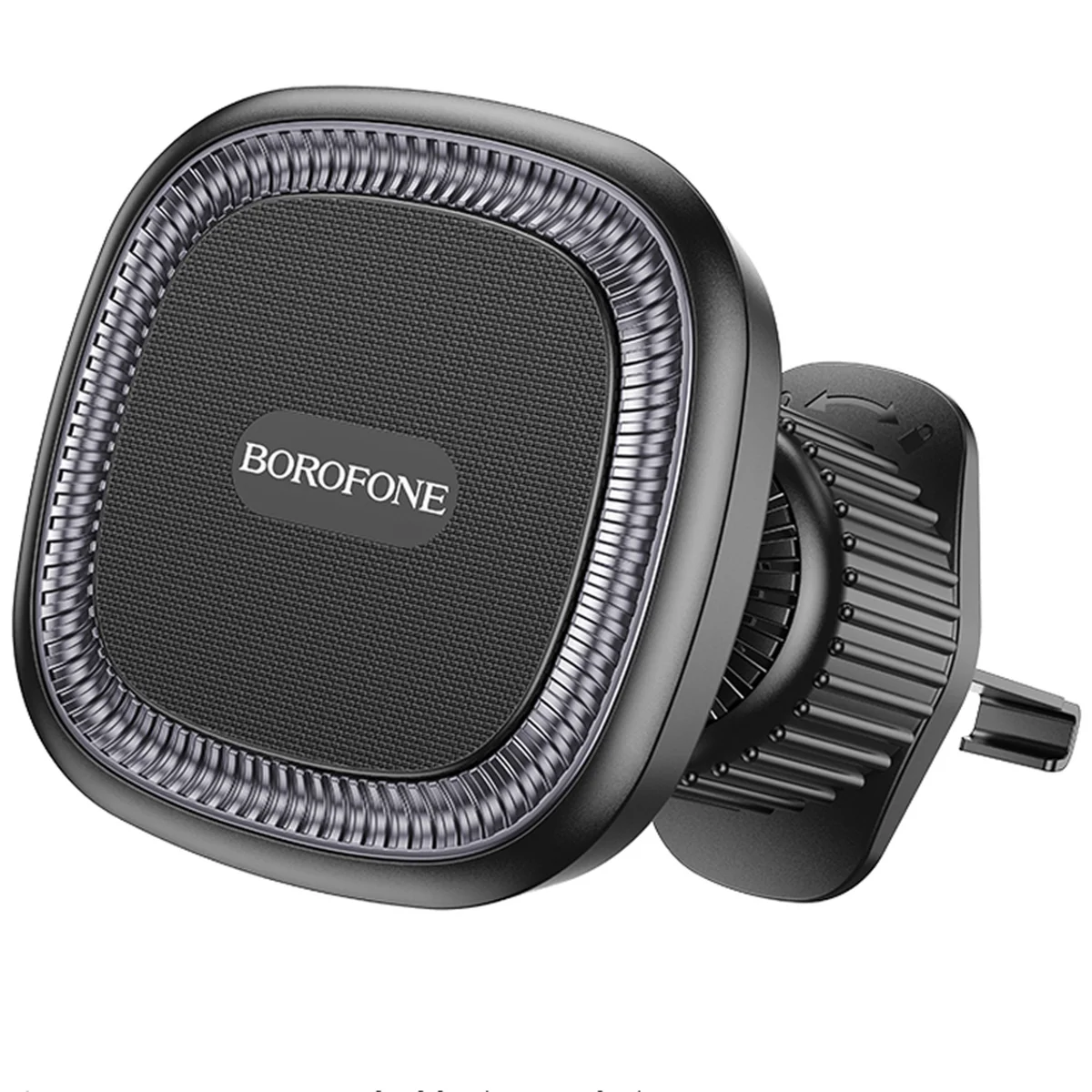Автодержатель Borofone BH96 NT Ice ring magnetic (air outlet) Black / Gray