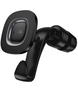 Автотримач Hoco H99 Crown magnetic на підголівник Black Metal Gray