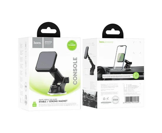 Автодержатель Hoco H41 Climber magnetic (center console) Black